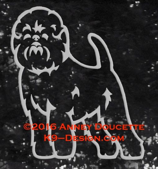Affenpinscher Standing Decal