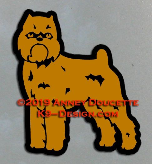 Brussels Griffon - Rough Coat - Standing Magnet - Choose Color