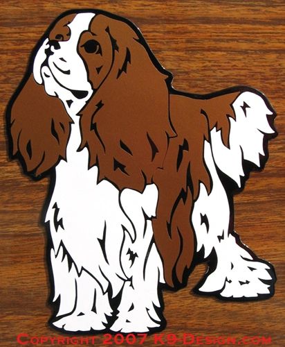 Cavalier King Charles Spaniel Standing Magnet - Choose Color