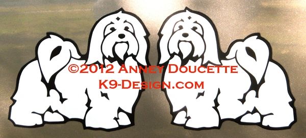 Havanese Standing 2012 Magnet - Choose Color