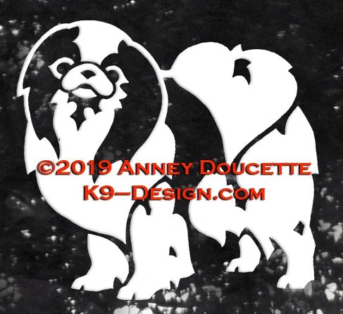 Japanese Chin Standing Decal