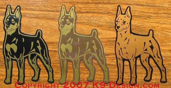 Miniature Pinscher Standing Magnet - Choose Color