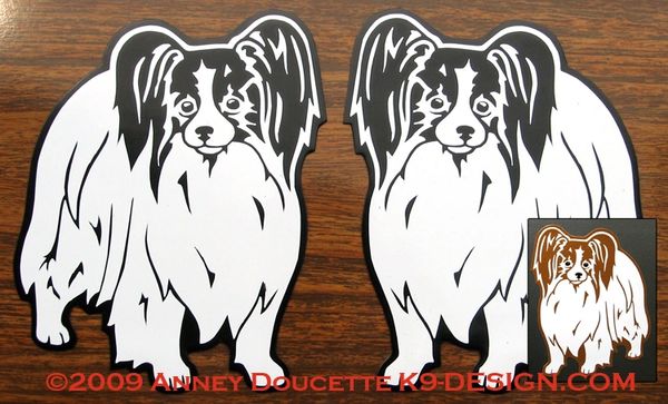 Papillon Standing Magnet - Choose Color