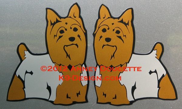 Silky Terrier Standing Magnet - Choose Color