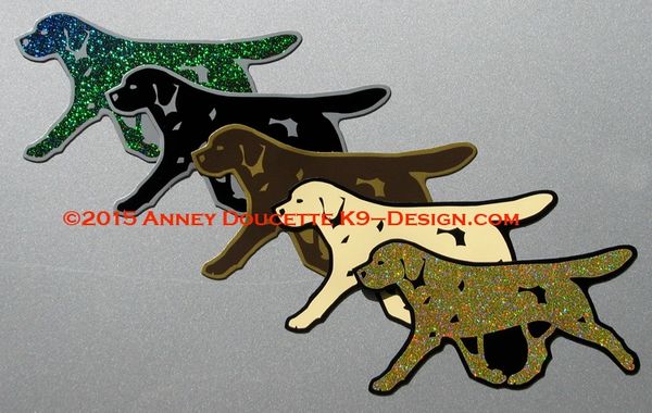 Labrador Retriever Trotting Magnet - Choose Color