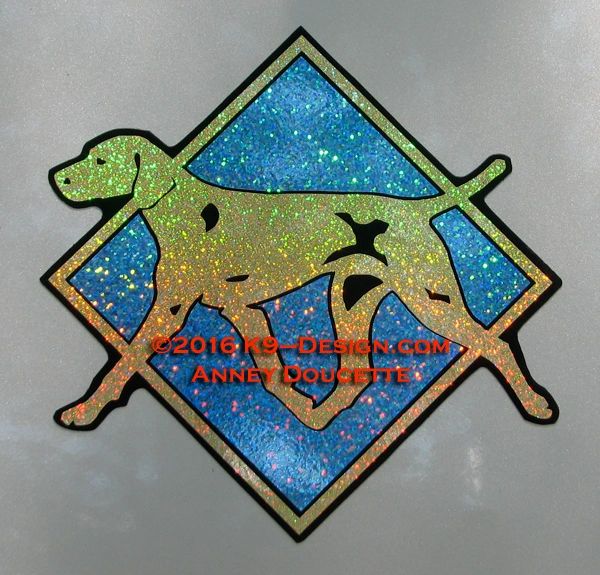 Vizsla Hologram Diamond 8" Magnet