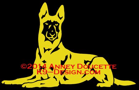 Belgian Malinois "Platz" Decal