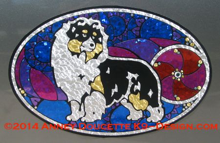 Shetland Sheepdog "Show Spectacular" XL Oval Magnet - Choose Dog Color