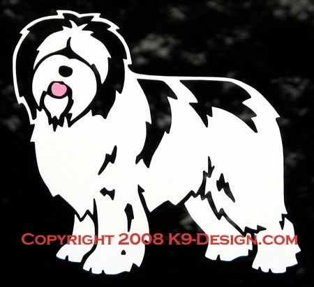 Polish Lowland Sheepdog Standing Decal