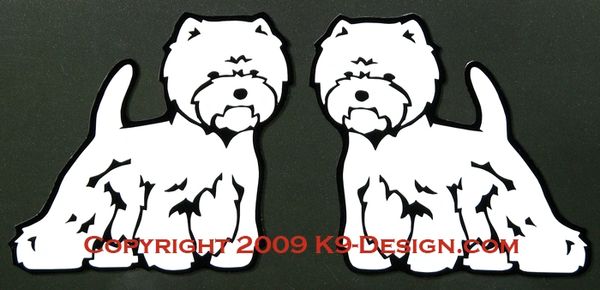 West Highland White Terrier Terrier Standing Magnet