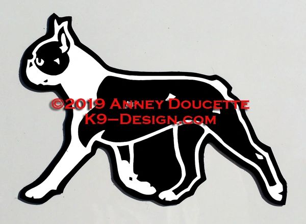 Boston Terrier Trotting Magnet - Choose Color