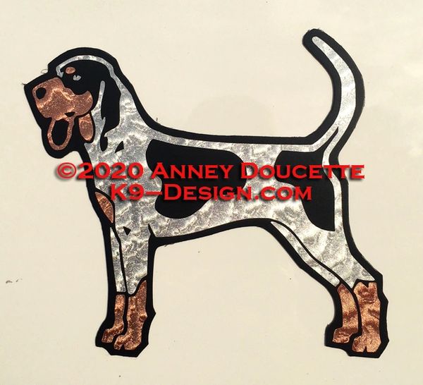 Bluetick Coonhound Standing Magnet