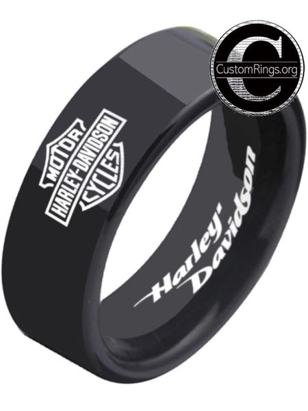 Mens harley davidson wedding on sale rings