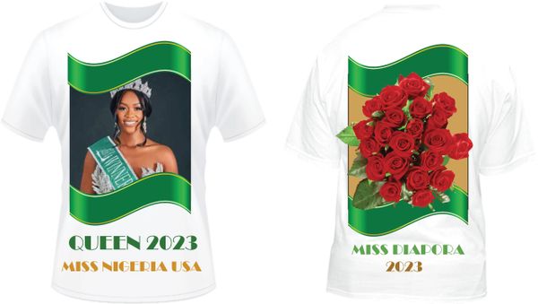 Miss Nigeria Tee Shirt White