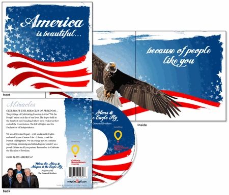 Miracle Gift Card - Stars and Stripes - The Osmond Brothers