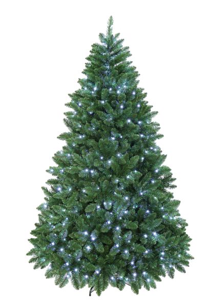 A-11 Classic Evergreen Christmas Tree Pre-lit With Cool White Lights