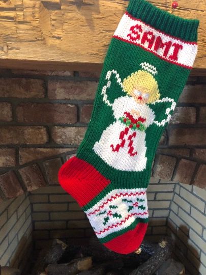 Santa Boots Christmas Tree Decorations Knitting pattern by Jane