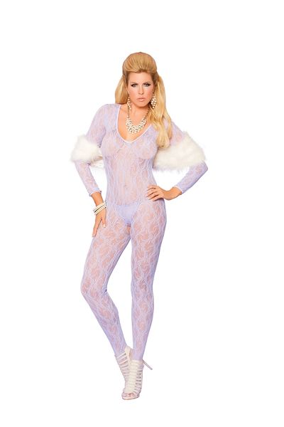 81294Q Long Sleeve Lace Bodystocking