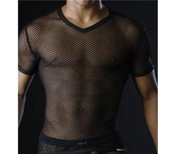 42707 Black Fishnet Top