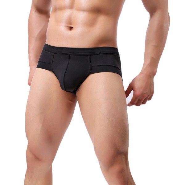 M0001 Black Cotton Brief