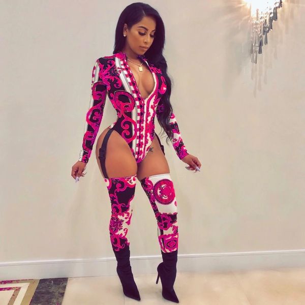 A586 Fuchsia Long Sleeve Bodysuit