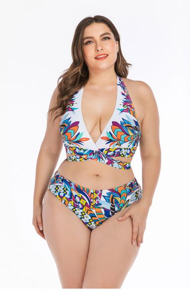P6668 Tropical Brief Style Swimsuit