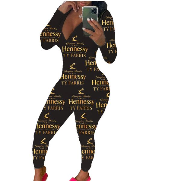 KB944 Black/Gold Hennessy Adult Long Onesie