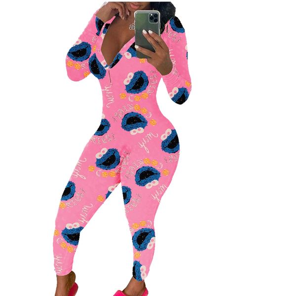 KC944 Pink Cookie Long Adult Onesie