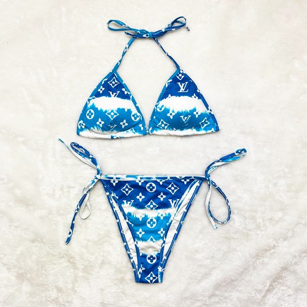 S6031 Multi Color LV Type Bikini Set