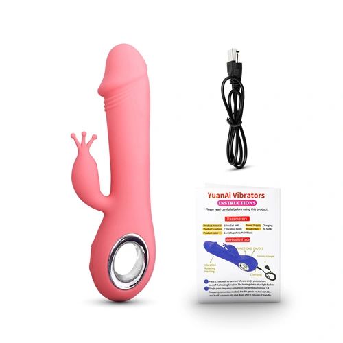 T2046 Rotation and Heating Rechargeable Silicone Vibrator