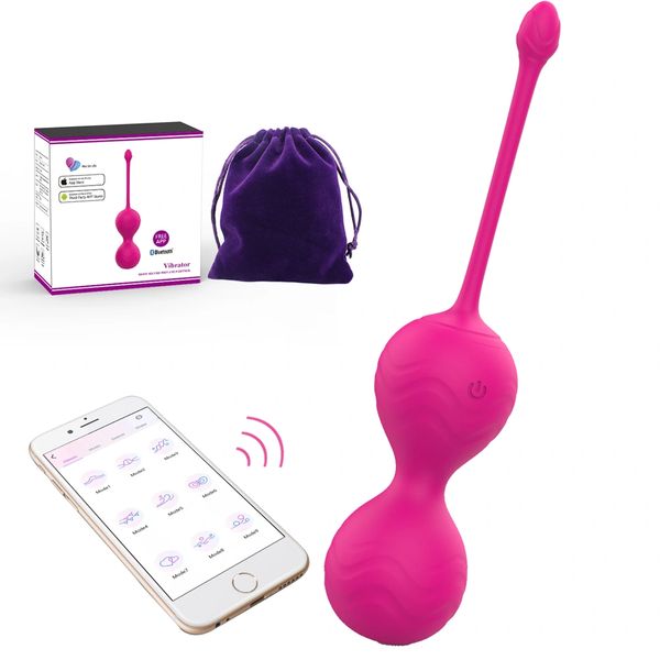 KE187 APP Wireless Remote Silicone Kegel Ball 10 Vibration Modes