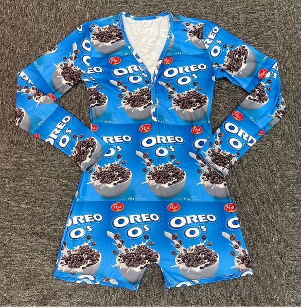 C004 Oreo Inspired Long Sleeve Short Onesie