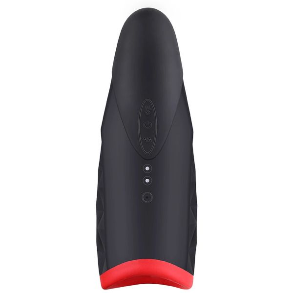 YM974 Black Silicone Vibrating Pocket Pussy Cup