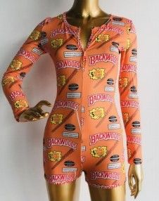 F92 Orange Backwoods Long Sleeve Onesie Pajama