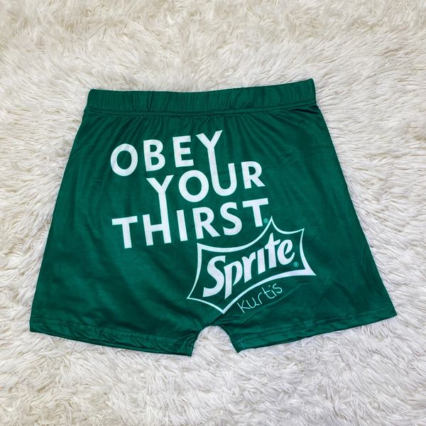 B773 Sprite Inspired Printed Booty Shorts