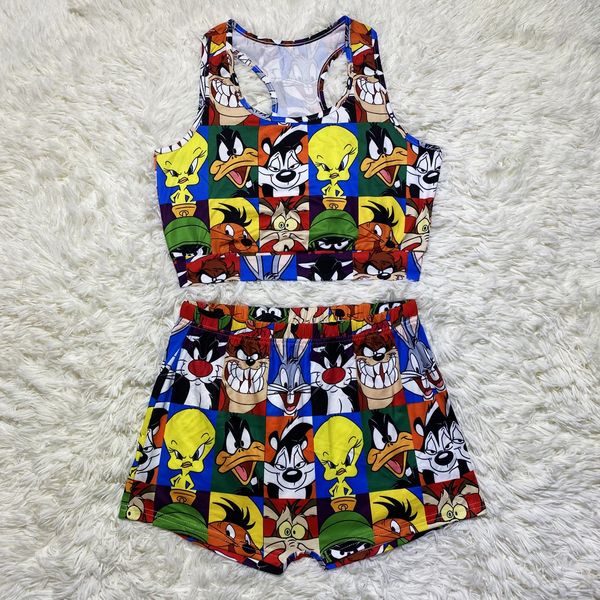 S372 Looney Tune Inspired Racerback Pajama