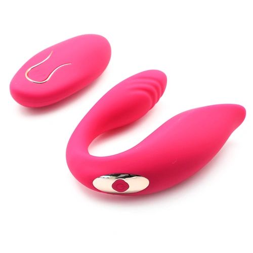 HB86 Remote Control 10-Speed Pink Color Rechargeable Silicone Vibrator