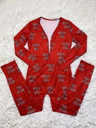 L96 Netflix Open Flap Long Pajama