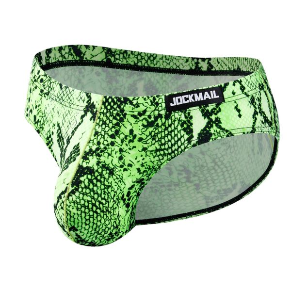 J394 Mid Rise Leopard Print Men Brief