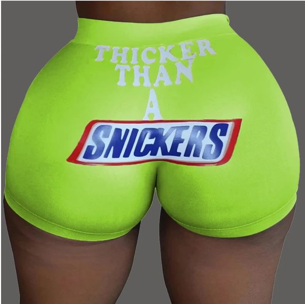 BK66 Green Snicker Inspired Booty Shorts