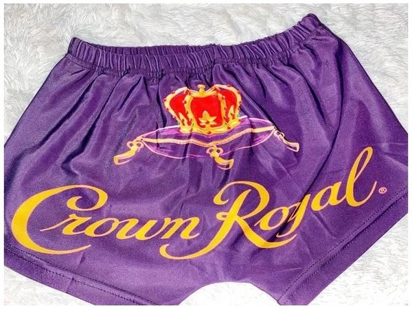 BK61 Yellow Crown Royal Inspired Booty Shorts