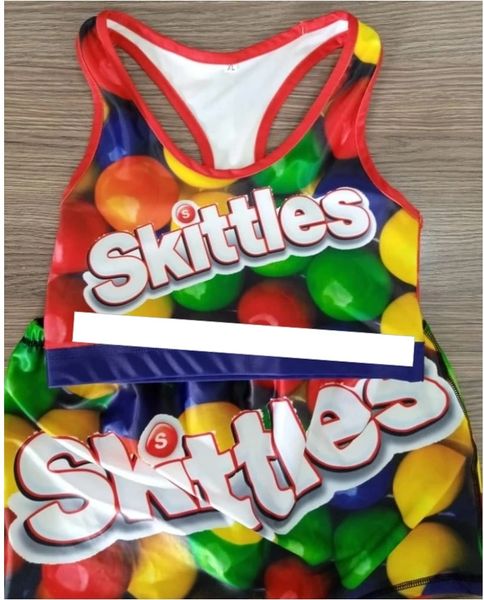 KE81 Skittles Inspired Racerback Lounge Set