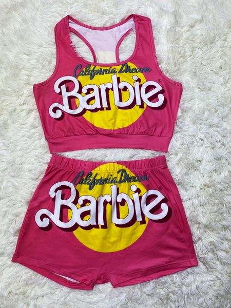 KE29 Barbie Inspired Racerback Lounge Set