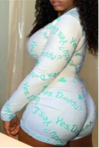 MS96 Yes Daddy Long Sleeve One Piece Pajama