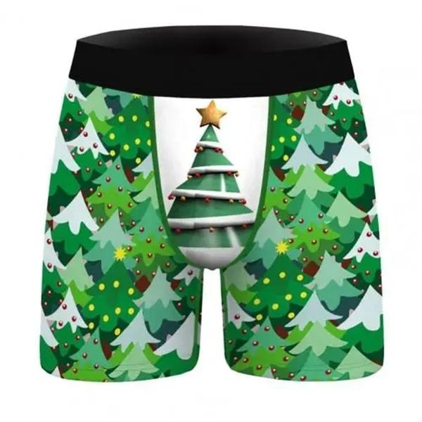 MC39 Men Christmas Tree 3D Printed Boxers