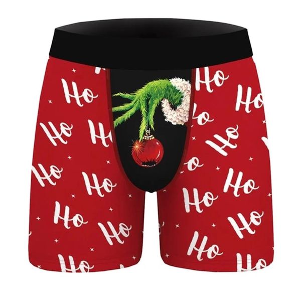 M398G Grinch Costume Boxer Shorts