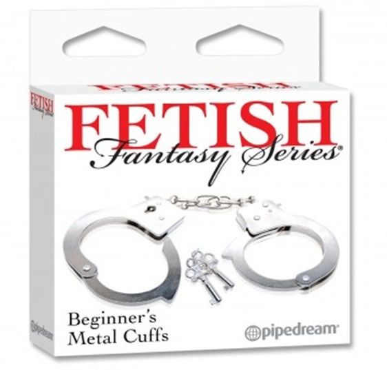 PD38 Fetish Fantasy Series Beginner's Metal Cuffs