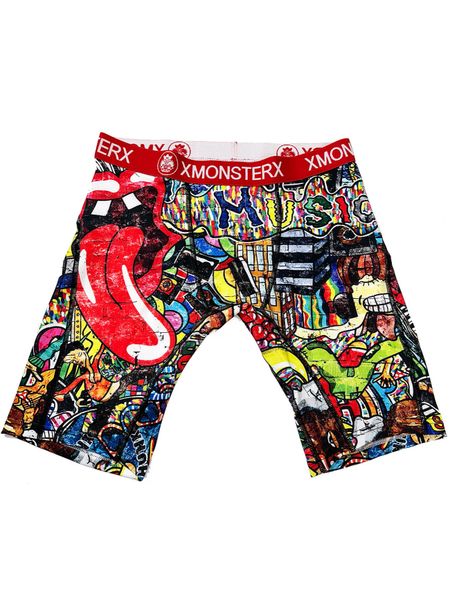 MX02 Monster Graffiti Printed Men Boxer