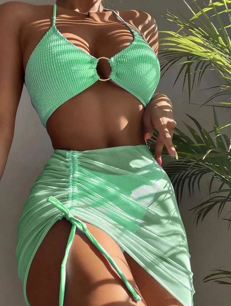 SY51 Seafoam Green 3pc Bikini Set