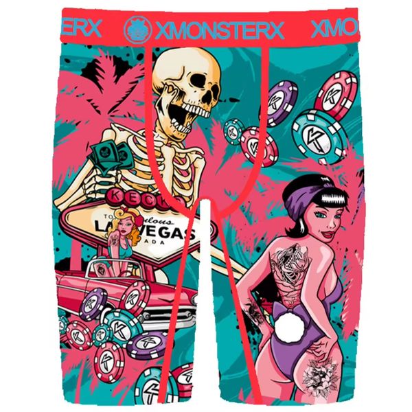 XM16 Skelton Vegas Print Men Boxer